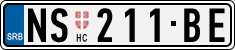 License plate of Serbia, Cars
