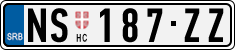 License plate of Serbia, Cars