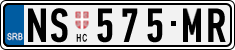 License plate of Serbia, Cars