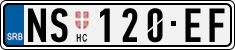 License plate of Serbia, Cars