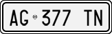 License plate of Italy, Cars (1994 year series)