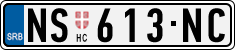 License plate of Serbia, Cars