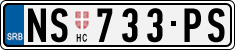 License plate of Serbia, Cars