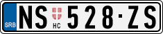 License plate of Serbia, Cars