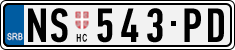 License plate of Serbia, Cars