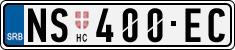 License plate of Serbia, Cars