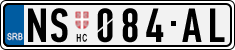 License plate of Serbia, Cars