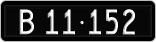 License plate of Denmark, 1958/1966-1976 - system