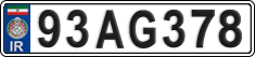 License plate of Iran, License plates for driving abroad (2015)