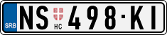 License plate of Serbia, Cars