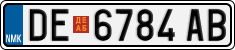 License plate of North Macedonia, Regular plates (2012)