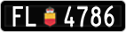 License plate of Liechtenstein, Cars