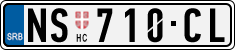 License plate of Serbia, Cars