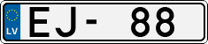 License plate of Latvia, Regular car plates