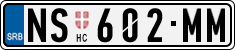 License plate of Serbia, Cars