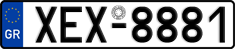 License plate of Greece, Cars