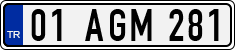 License plate of Turkey, Regular plates