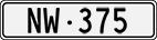License plate of Switzerland, Cars