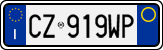 License plate of Italy, Cars (1994 year series)