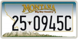 Montana, 1-12345A / 10-1234A