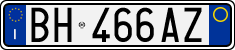License plate of Italy, Cars (1994 year series)