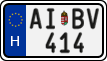 license plates of Hungary, Regular plates (2022)
