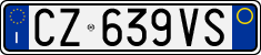 License plate of Italy, Cars (1994 year series)