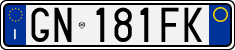 License plate of Italy, Cars (1994 year series)