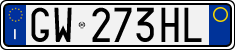 License plate of Italy, Cars (1994 year series)