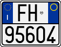License plate of Italy, Motorcycles (1994 year series)