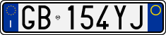 License plate of Italy, Cars (1994 year series)