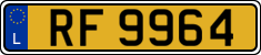 License plate of Luxembourg, 2003 year system