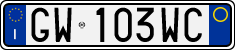 License plate of Italy, Cars (1994 year series)