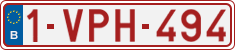 License plate of Belgium, Regular plates (2010)
