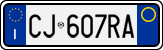 License plate of Italy, Cars (1994 year series)