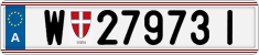 License plate of Austria, Regular plates