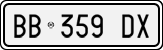 License plate of Italy, Cars (1994 year series)