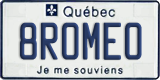 Quebec, Vanity Plates