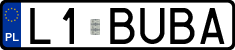 License plates of Poland, Vanity Plates