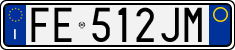 License plate of Italy, Cars (1994 year series)