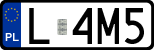 License plates of Poland, Regular car plates