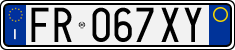 License plate of Italy, Cars (1994 year series)