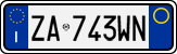 License plate of Italy, Cars (1994 year series)