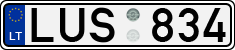 License plate of Lithuania, Cars