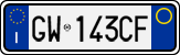 License plate of Italy, Cars (1994 year series)