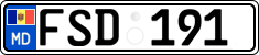 License plate of Moldova, Cars (2015)