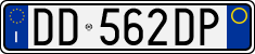 License plate of Italy, Cars (1994 year series)