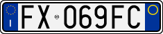 License plate of Italy, Cars (1994 year series)
