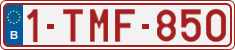 License plate of Belgium, Regular plates (2010)
