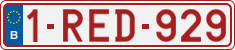License plate of Belgium, Regular plates (2010)